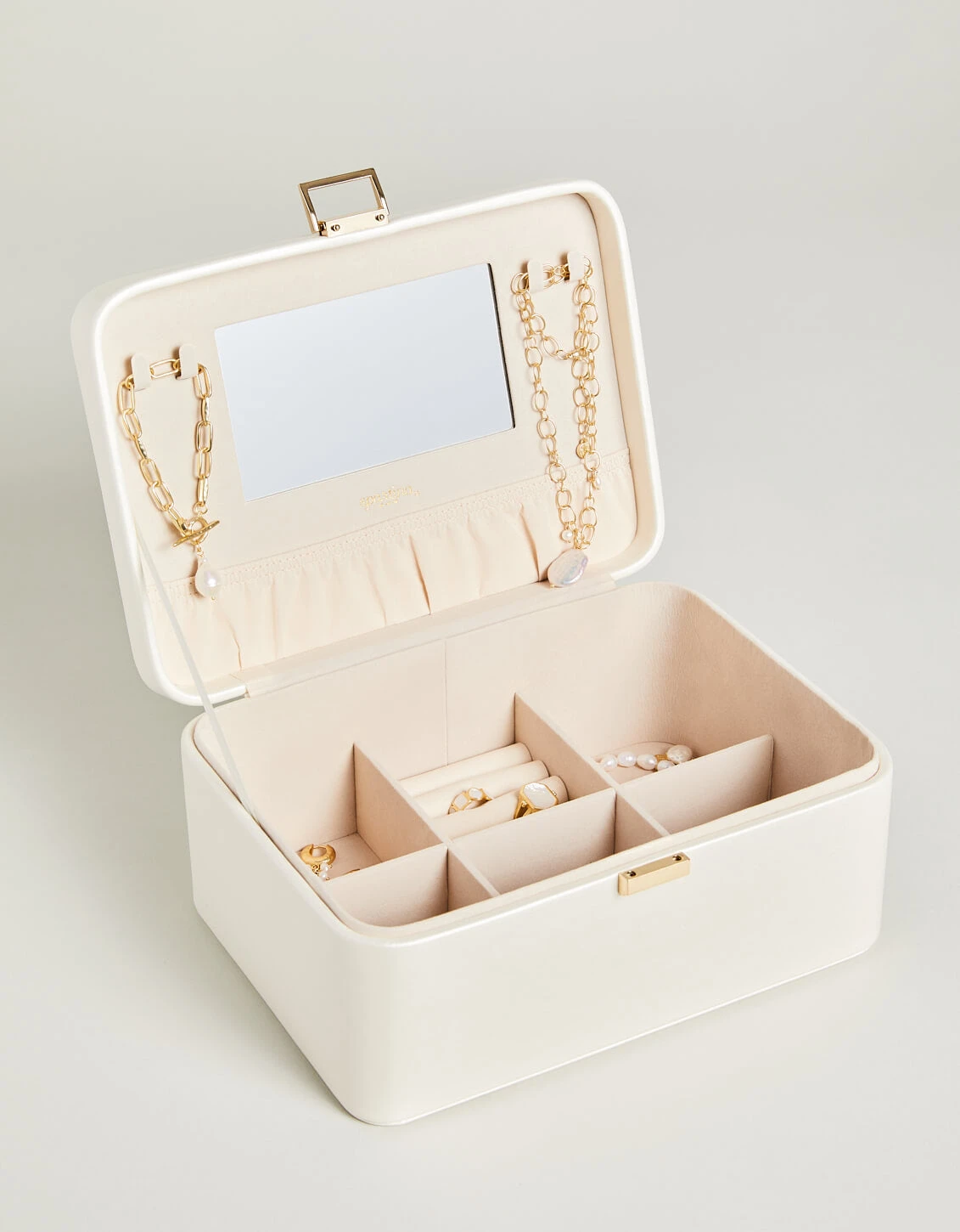 Medium Desktop Jewelry Case Pearl 3 Medium Desktop Jewelry Case Pearl - Image 3