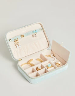 XL Jewelry Travel Case Sea Foam Velvet -Spartina Store 382074c