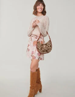 Matilda Bi-stretch Skirt 1859 Lighthouse Floral Stitch -Spartina Store 382906f