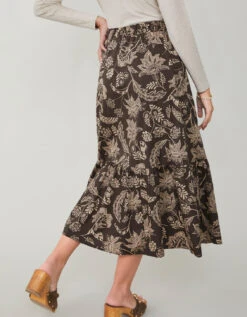 Adaleigh Skirt Maritime Forest Field Blooms Ash Gray 7 Adaleigh Skirt Maritime Forest Field Blooms Ash Gray -Spartina Store 384030b