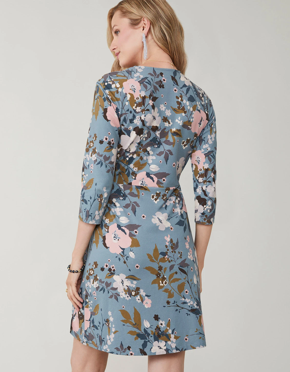Alisa Wrap Dress Maritime Forest Wildflowers Mist 3 Alisa Wrap Dress Maritime Forest Wildflowers Mist - Image 3