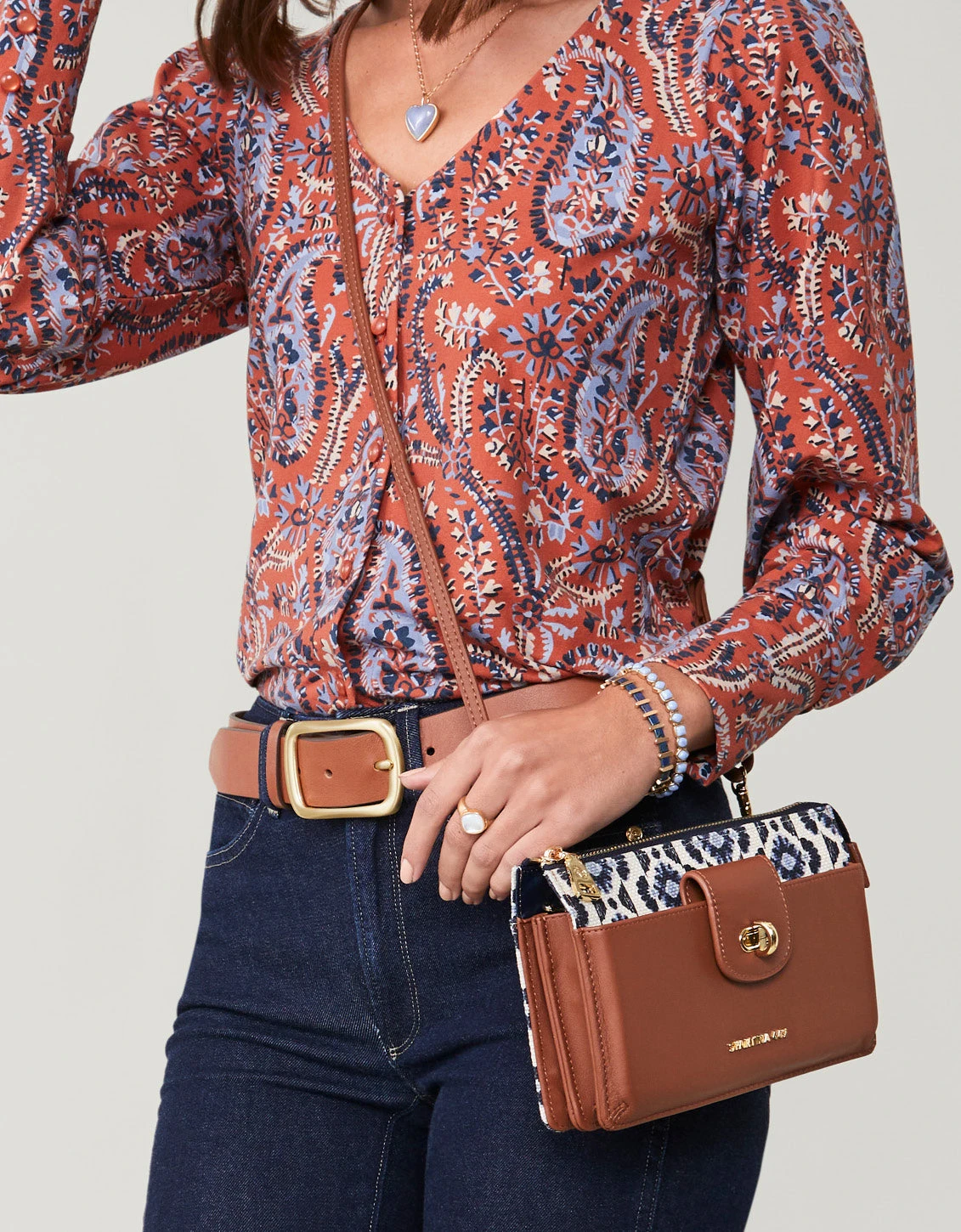 Lindsey Phone Crossbody Marsh Boardwalk 2 Lindsey Phone Crossbody Marsh Boardwalk - Image 2