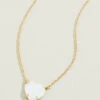 Opaline Heart Necklace 17"