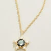 Star Necklace 18" Grey Mother-of-Pearl