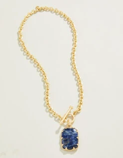 Coralie Toggle Necklace 18" Blue 8 Coralie Toggle Necklace 18" Blue -Spartina Store 386522b