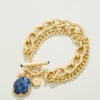 Coralie Toggle Bracelet Blue