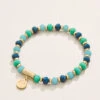 Stretch Bracelet 6mm Tropical Blue