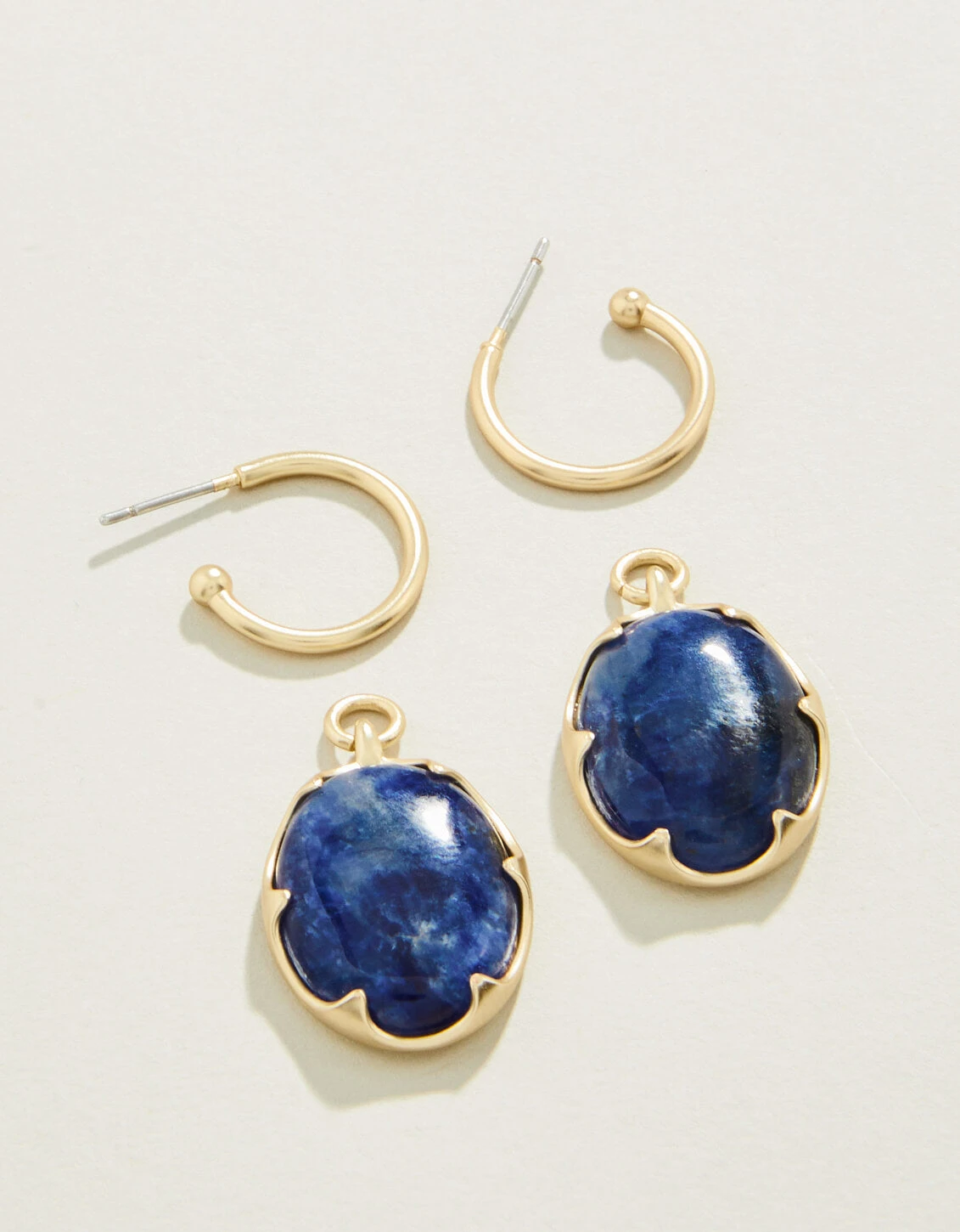 Coralie Earrings Blue 3 Coralie Earrings Blue - Image 3