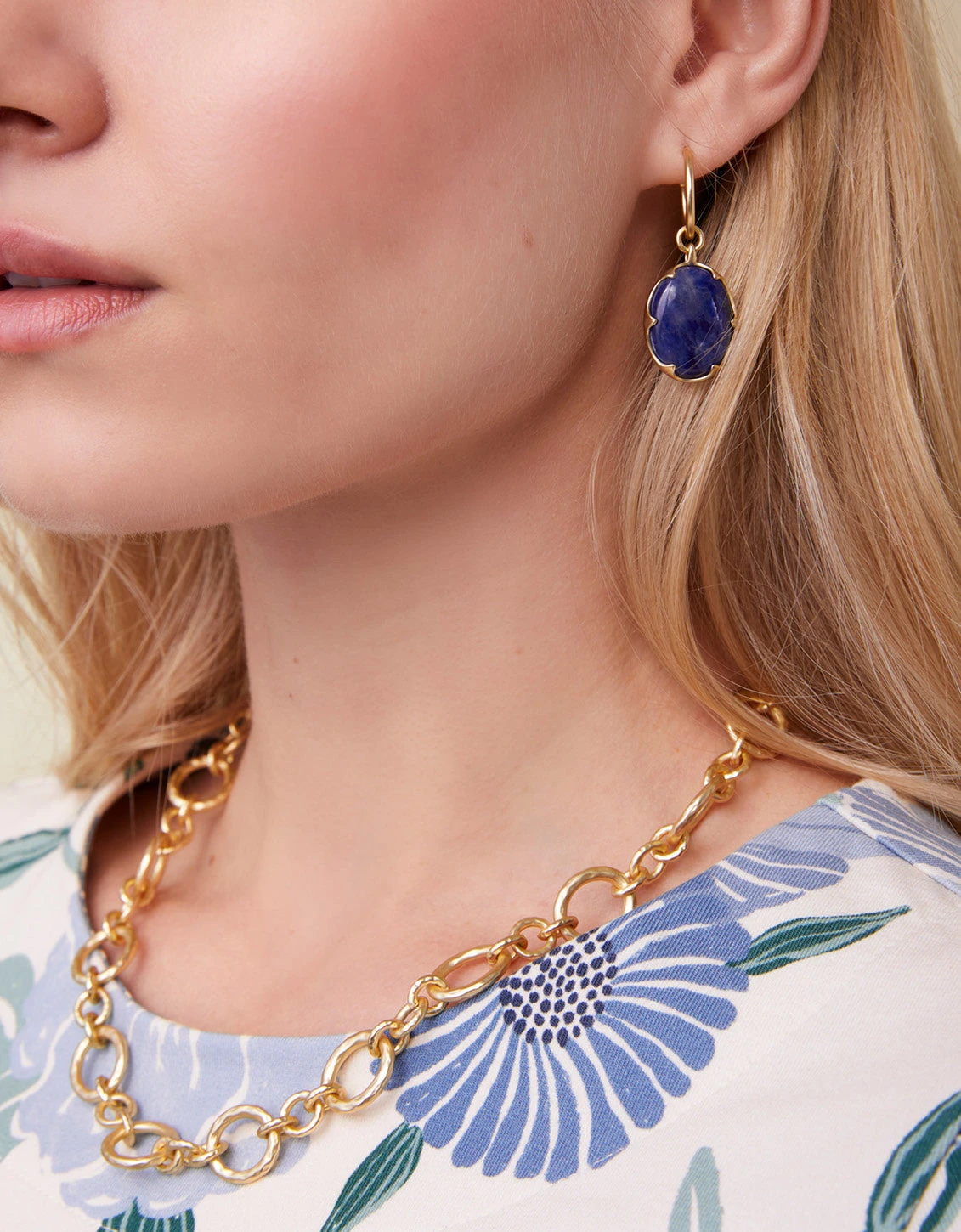 Coralie Earrings Blue 5 Coralie Earrings Blue - Image 5