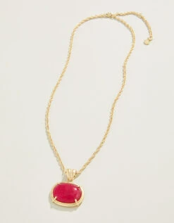 Greta Necklace 18" Pink