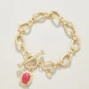 Greta Toggle Bracelet Pink