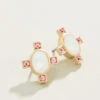 Duchess Stud Earrings White Opal