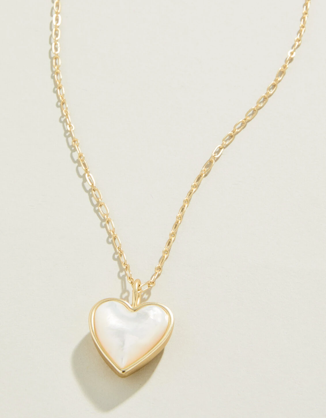 Full Heart Necklace 18" Mother-of-Pearl 1 Full Heart Necklace 18" Mother-of-Pearl