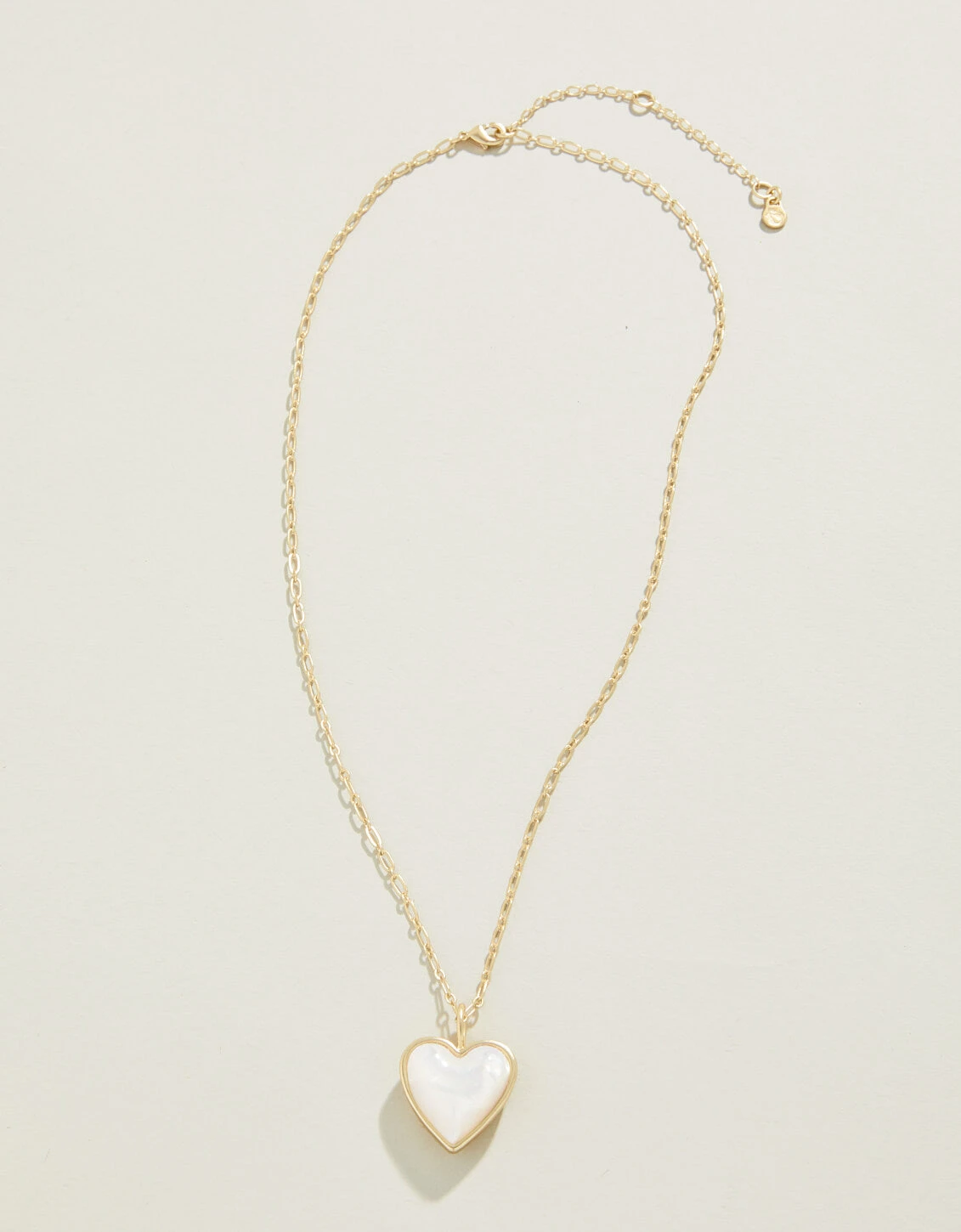 Full Heart Necklace 18" Mother-of-Pearl 3 Full Heart Necklace 18" Mother-of-Pearl - Image 3