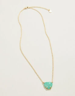 Opaline Heart Necklace Sea Foam 5 Opaline Heart Necklace Sea Foam -Spartina Store 386881b