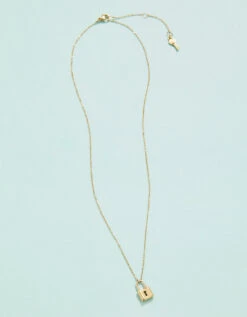 Padlock Necklace Padlock 16" -Spartina Store 387253b