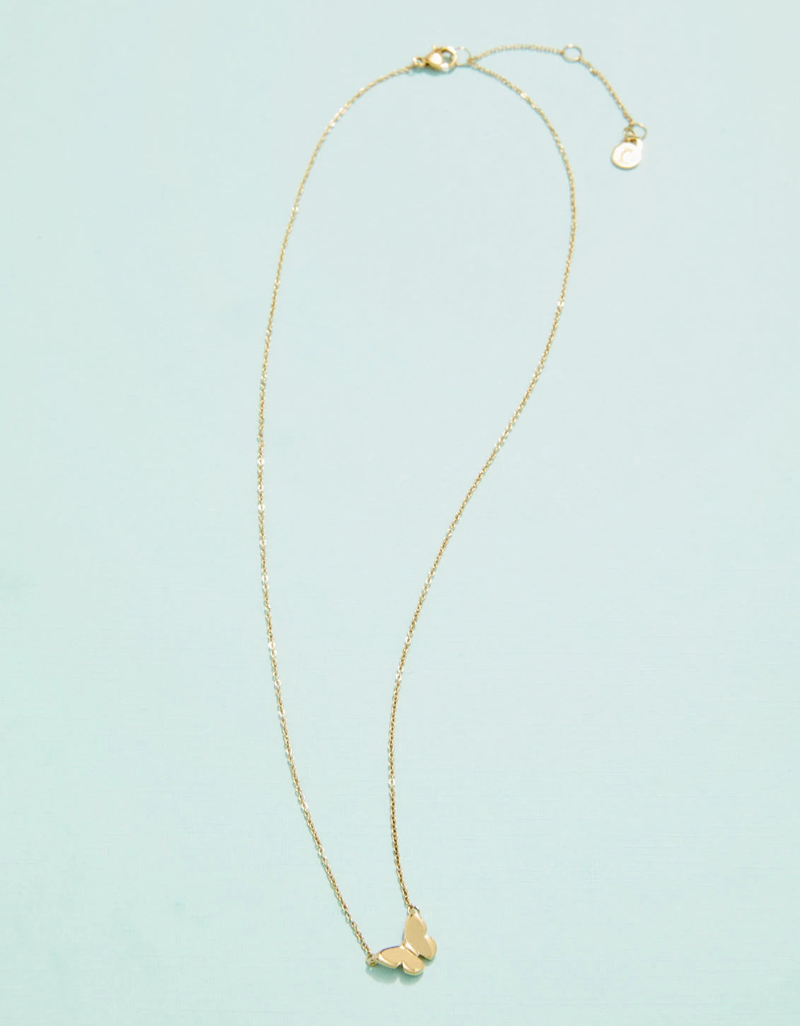 Butterfly Necklace Butterfly 16" 2 Butterfly Necklace Butterfly 16" - Image 2