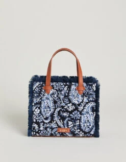 Boho Fringe Satchel Crossbody Marsh Boardwalk Paisley -Spartina Store 387710b