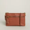 Siren Mya Convertible Crossbody Wristlet Saddle Brown