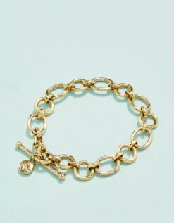 Calhoun Toggle Bracelet Gold 7.25-8"