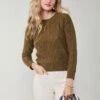 Shelby Cable Pullover Olive
