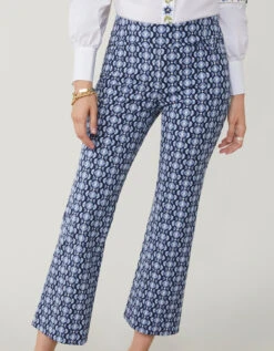 Maren Kick Flare Pant Marsh Boardwalk Ikat Geo -Spartina Store 389028c