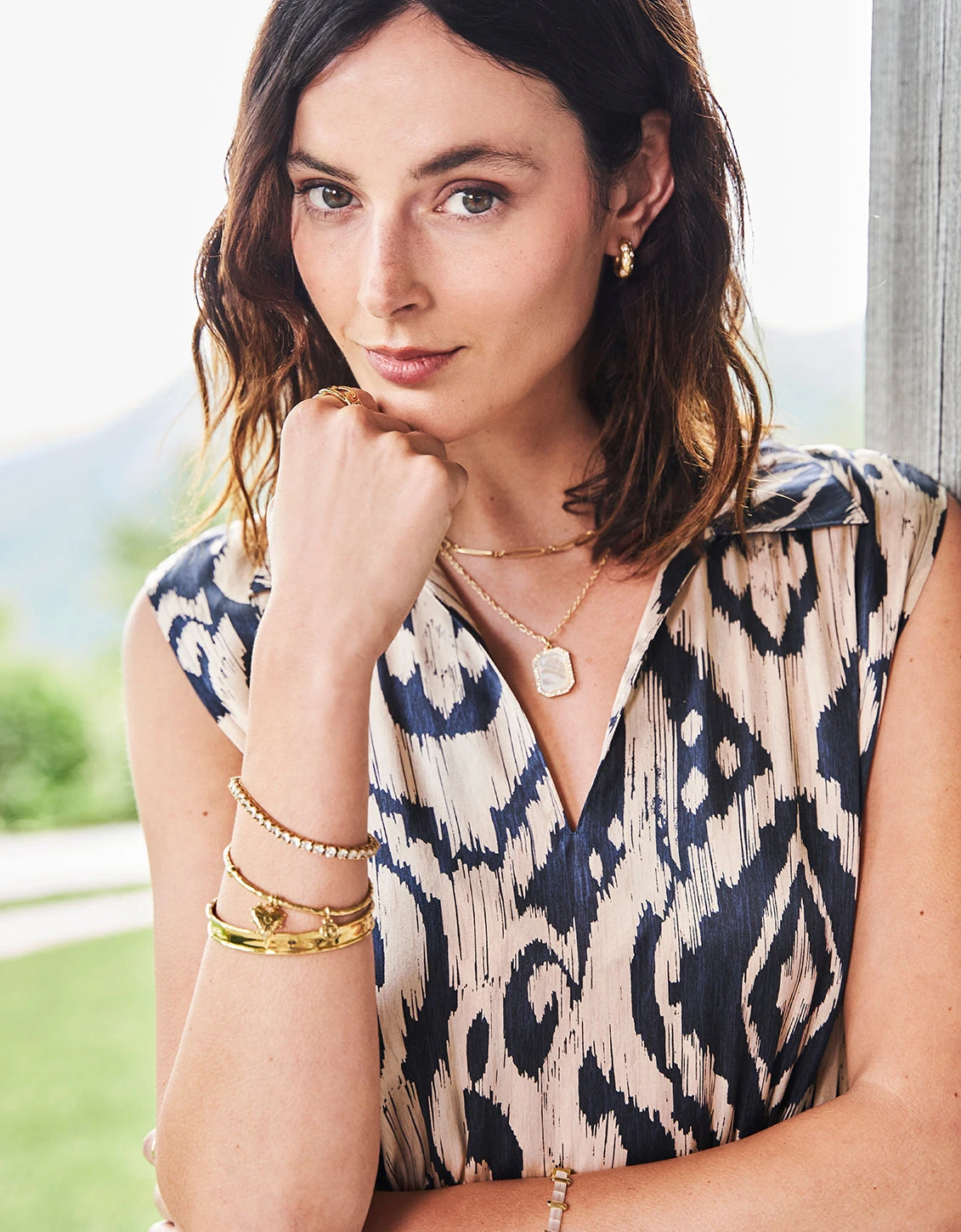 Bascom Necklace 18" Mother-of-Pearl 2 Bascom Necklace 18" Mother-of-Pearl - Image 2