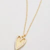 Happy Heart Necklace 18" Crystal