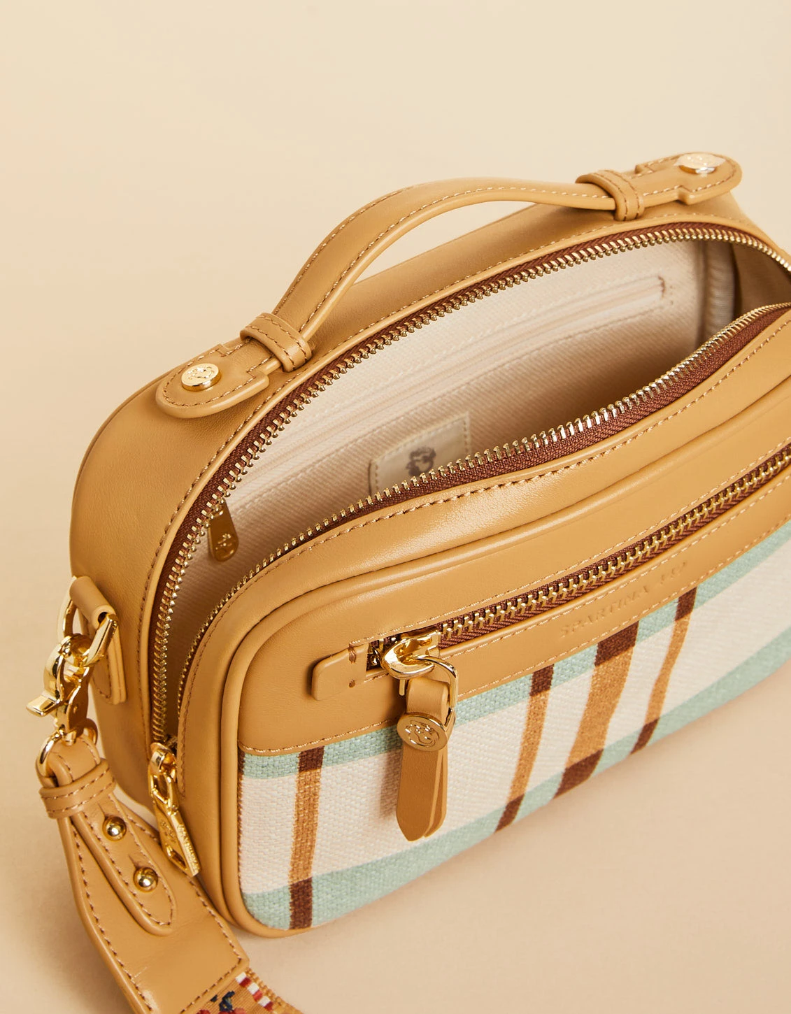 Ellie Crossbody Kalalanta Plaid Cream 3 Ellie Crossbody Kalalanta Plaid Cream - Image 3