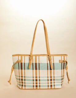 Jetsetter Tote Kalalanta Plaid Cream