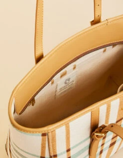 Siera Tote Kalalanta Plaid Cream 5 Siera Tote Kalalanta Plaid Cream -Spartina Store 392794c