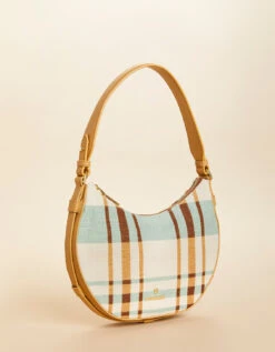 Zip Hobo Kalalanta Plaid Cream