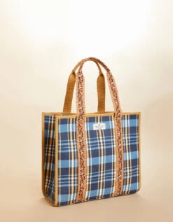 Large Tote Kalalanta Plaid Navy