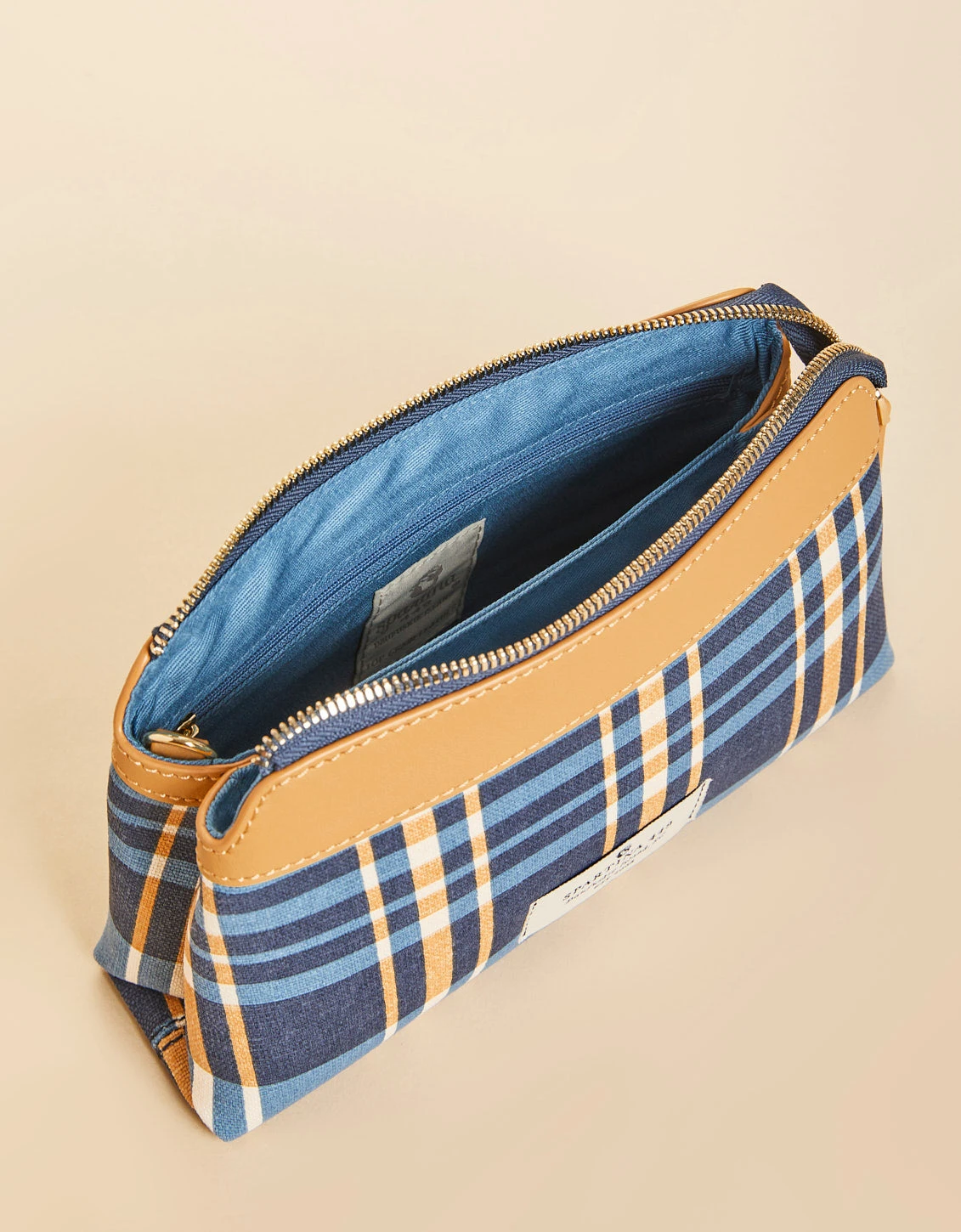 Emma Wristlet Kalalanta Plaid Navy 2 Emma Wristlet Kalalanta Plaid Navy - Image 2