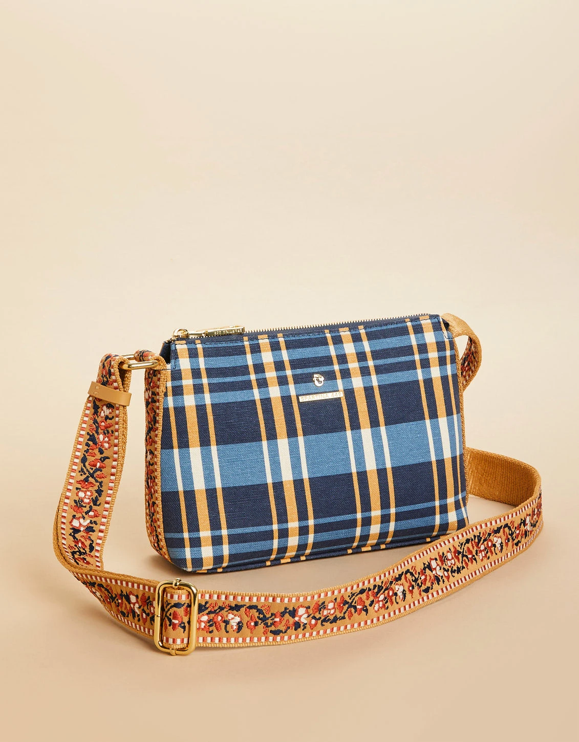Rosie Crossbody Kalalanta Plaid Navy 1 Rosie Crossbody Kalalanta Plaid Navy