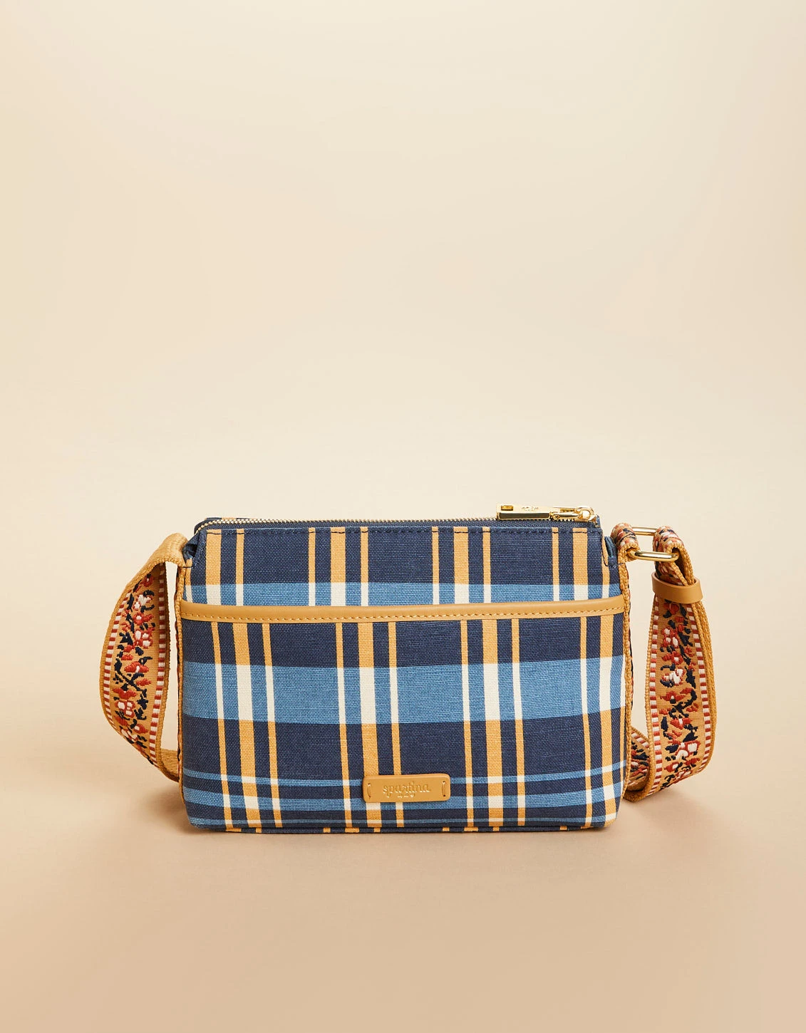 Rosie Crossbody Kalalanta Plaid Navy 3 Rosie Crossbody Kalalanta Plaid Navy - Image 3