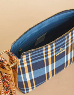 Rosie Crossbody Kalalanta Plaid Navy 8 Rosie Crossbody Kalalanta Plaid Navy -Spartina Store 393005c