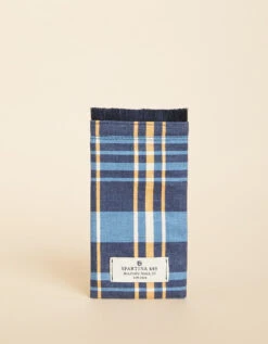 Sunglass Case Kalalanta Plaid Navy