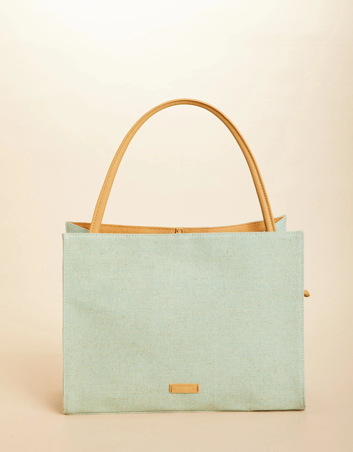 Piper Straw Tote Kalalanta Ikat Palm Sea Foam 3 Piper Straw Tote Kalalanta Ikat Palm Sea Foam - Image 3