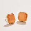 Chateau Stud Earrings Optic Sunstone