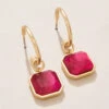 Chateau Convertible Hoop Earrings Optic Pink