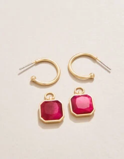 Chateau Convertible Hoop Earrings Optic Pink 5 Chateau Convertible Hoop Earrings Optic Pink -Spartina Store 393395b