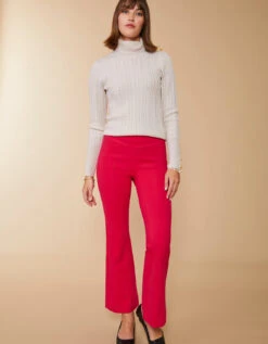 Brooke Ponte Trouser Deep Magenta -Spartina Store 393623c