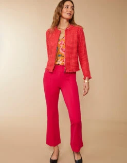 Haigler Tweed Jacket Strawberry Punch 12 Haigler Tweed Jacket Strawberry Punch -Spartina Store 394323c