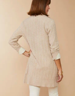 Toni Long Cardigan Oatmeal Heather -Spartina Store 395801d