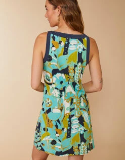 Madolyn Dress Southern Resort Floral Abstract -Spartina Store 396013c