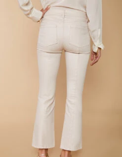 Mallory Kick Flare Jean Metallic Champagne 5 Mallory Kick Flare Jean Metallic Champagne -Spartina Store 397904c