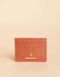 Cardholder Calf Leather Saddle Brown