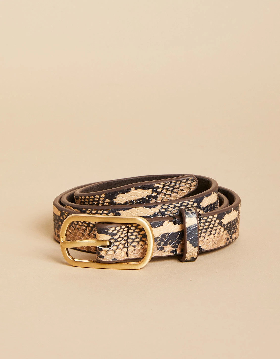 Siren Thin Belt Snake Leather 1 Siren Thin Belt Snake Leather