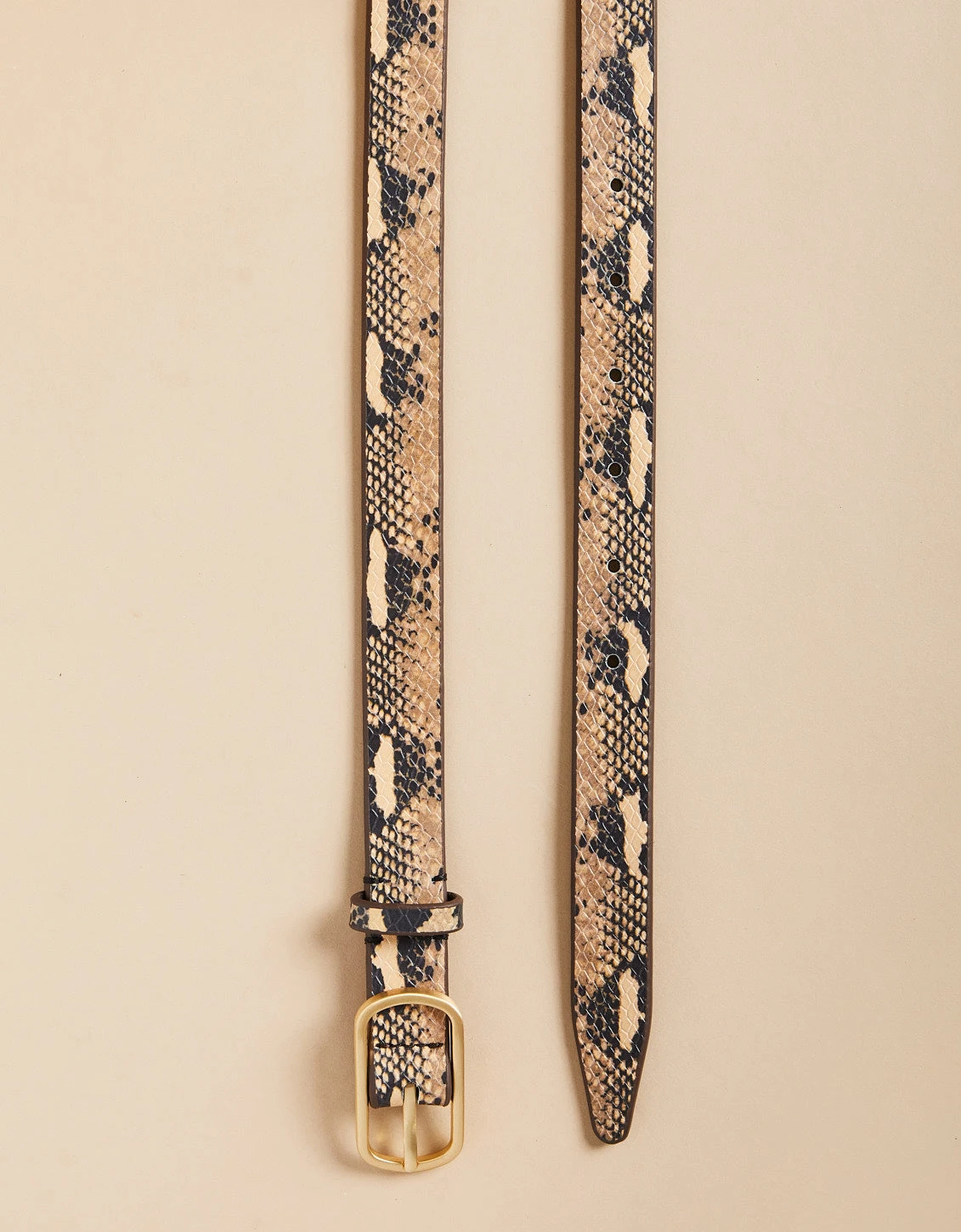 Siren Thin Belt Snake Leather 2 Siren Thin Belt Snake Leather - Image 2